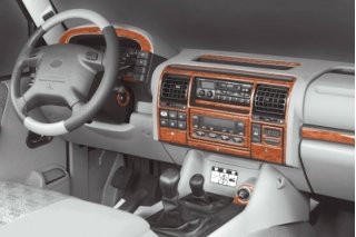 Land Rover Discovery 2 10.98 - 12.04 Dash Trim Kit 3M 3D 24-Parts