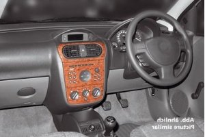 RHD Vauxhall Combo C 2008 up Dash Trim Kit 3M 3D 3-Parts