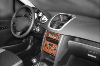 Peugeot 207  Dash Trim Kit 3M 3D 17-Parts