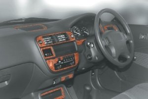 RHD Honda Civic Mk6 Dash Trim Kit 3M 3D 22-Parts