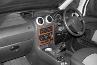 RHD Peugeot 1007  Dash Trim Kit 3M 3D 2-Parts