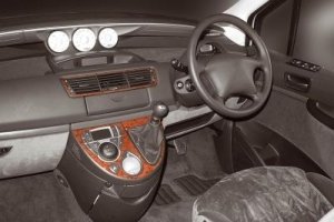 RHD Peugeot 807  Dash Trim Kit 3M 3D 4-Parts
